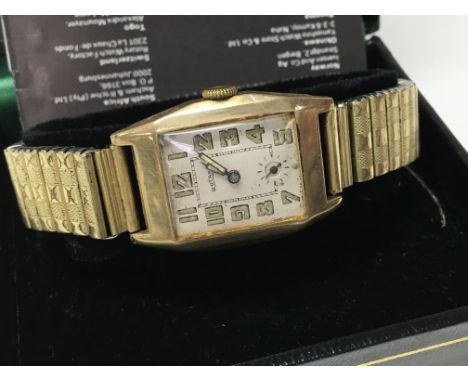 A vintage 9ct gold cased Rotary wristwatch.
