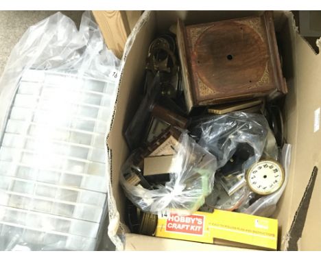 A large collection of clock and watch makers equipment.