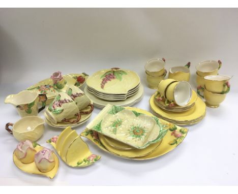 A collection of Carltonware and Royal Winton ceramic tableware items.