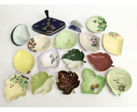 A quantity of Carltonware items consisting of leaf shaped dishes