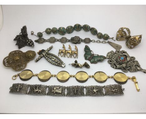 Another collection of antique and vintage costume jewellery - NO RESERVE