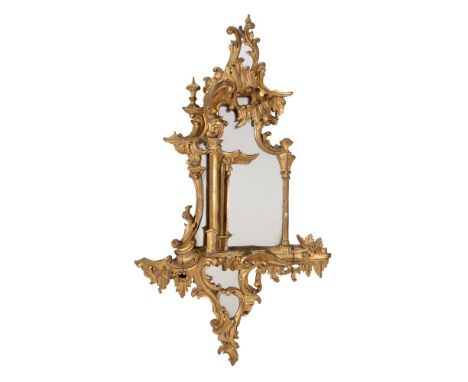 A PAIR OF GILTWOOD MIRRORSIN THE MANNER OF CHIPPENDALE, 19TH CENTURY163cm high, 93cm wideSee Thomas Chippendale, The Gentlema