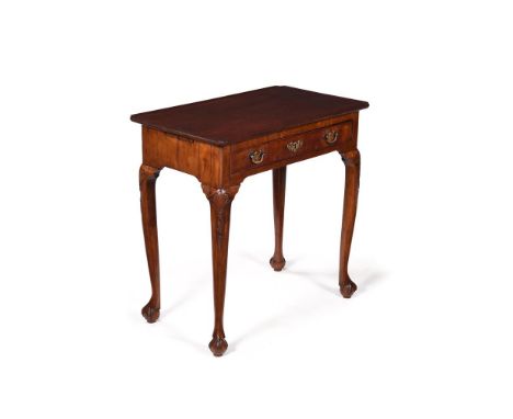 A GEORGE II MAHOGANY 'CHAMBER' TABLEPOSSIBLY IRISH, CIRCA 1760The dished top with re-entrant corners, a candle slide beneath 