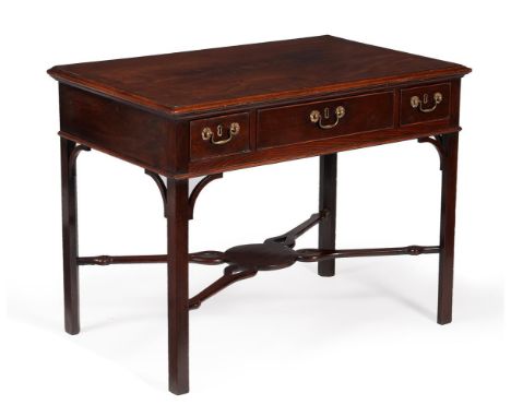 A GEORGE II MAHOGANY SIDE TABLEIN THE MANNER OF THOMAS CHIPPENDALE, CIRCA 174572.5cm high, 96cm wide, 59.5cm deep Condition R