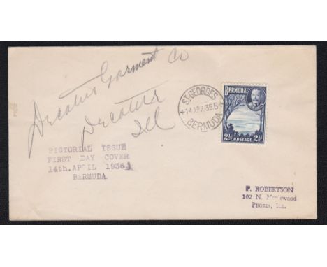 Bermuda 1936-(14th April) First Day cover 2.1/2d pictorial SG102 to USA