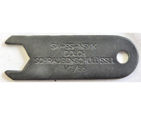 German Dagger - Spanner for securing the top nut of NSFK SS SA Daggers marker marked, a useful item for German Dagger collect