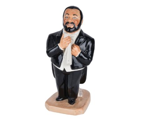 Kevin Francis Ceramic Toby Jug "Pavarotti". Modelled by Doug Tootle. Limited Edition 68/289. Signed. Measures 9". Domestic Sh