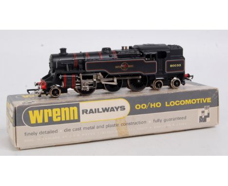 Wrenn Railways W2218 BR Lined black 2-6-4 tank engine, No.80033 with instructions and both packing rings, packer No.3 on box 