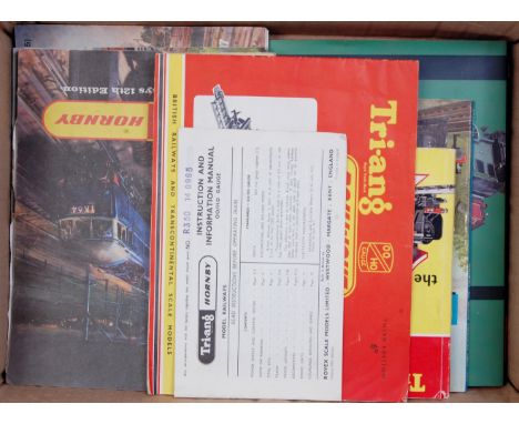 Mixed Triang Hornby literature, 3rd, 12th, 13th, 14th, 16th, 17thx2 edition catalogues (G), 2 copies Triang Railways the Firs