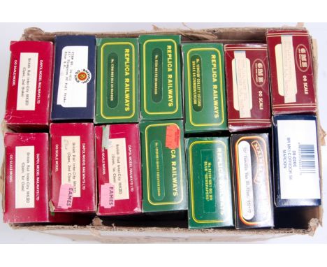 14 boxed coaches by Replica Railways, Dapol, Bachmann and others (G-BG), 5 BR Intercity livery, 4 BR maroon rated, mixed type