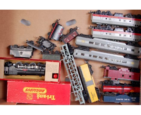 Triang R50 black 'Princess Elizabeth' engine complete with instructions and oil bottle (G-BG), early pattern tender (G), R59 