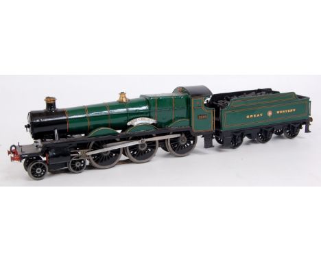 Scratchbuilt 12V DC GW 4-6-0 "Saint" class "Lady of Quality" no. 2908 with 6 wheel Great (Crest) Western tender (G-VG) comple
