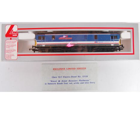 A Lima class 73 Electro-diesel locomotive No. 73126 revised NSE light blue 'Kent & East Sussex Railway' special edition signa