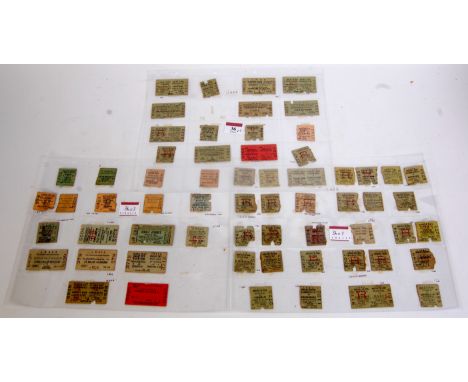 Quantity of ticket and ticket halves (approx 60) LMS, GNER, Southern, GWR, M&GN, most are used and dated 