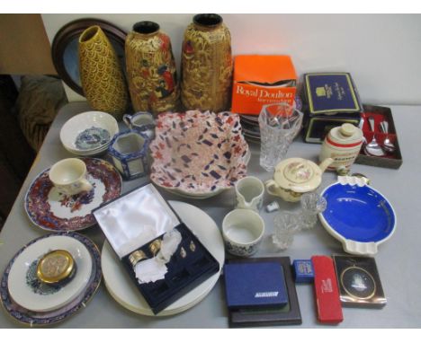 A mixed lot to include Victorian china and later china cutlery, collectors plates and other itemsLocation: 