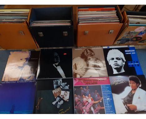 Mixed LP's, 1960's-1980's, to include Frank Sinatra, Barbra Streisand, Jive, Gary Numan, Abba and Dusty Springfield together 