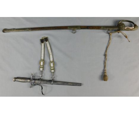 Säbel und Dolch. 19./20. Jahrhundert. Militaria.19./20. Jahrhundert mit Ergänzungen. Gebrauchsspuren. Unvollständig. Zustand 