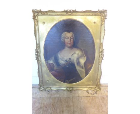 After Frans van Stampart, Flemish, 1675-1750 - Portrait of the Empress Christina of Brunswick-Wolfenbuttel, 1691-1750, head a