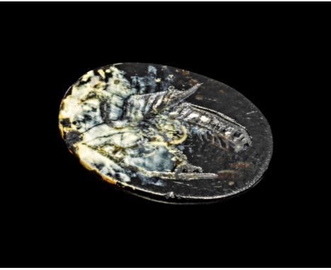 Gemme aus Sardonyx. Römisch, 1. - 2. Jh. n. Chr. B 1,2cm. Auf dem querovalen Intaglio ein Pfau. Intakt. Provenienz: Ex Privat