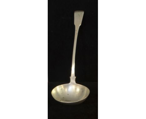 George III silver fiddle pattern soup ladle 32cm, 5.9oz, 185g, London, 1815,  