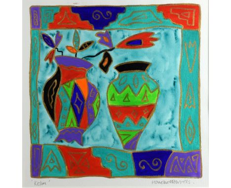 Howard Daniels lithograph ' Kelim' signed and titled in pencil,  45cm 46cm      