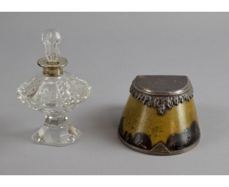 Silver mounted horses hoof, inscribed, In loving memory of my faithful and true friend Laurrie died May 14th 1900, E E Armita