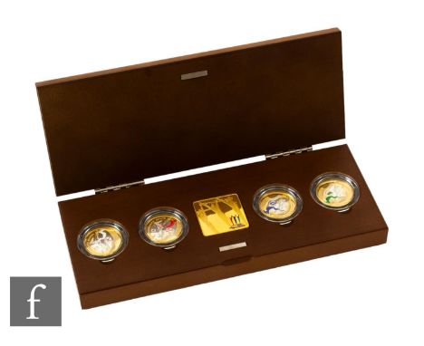 Elizabeth II - A Royal Mint Official Commonwealth Games silver Piedfort collection, Manchester 2002, cased. Condition reports