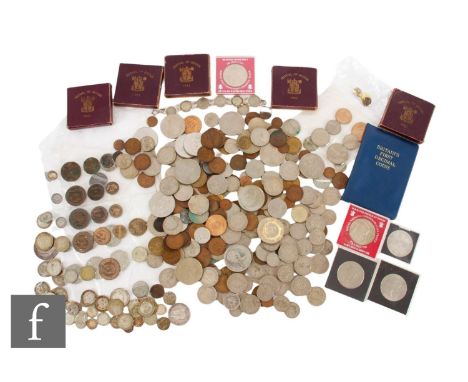 George V to Elizabeth II - Various half crowns, florins, shillings, threepences and an assortment of Festival of Britain case
