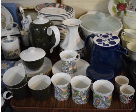 A Collection of Mid/Late 20th Century Ceramics to   Include Portmeirion Variation Dinnerwares, Radford Vase, Collection of Co