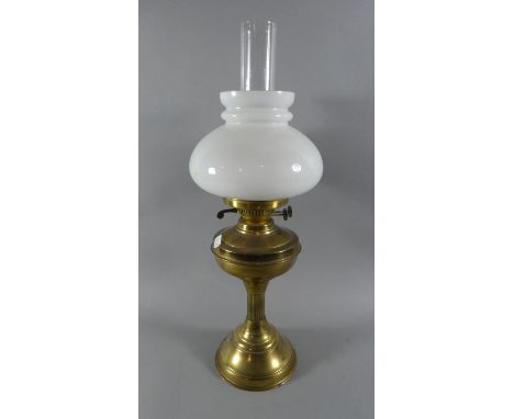 A Brass Oil Lamp 