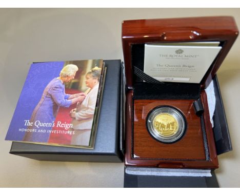 UNITED KINGDOM. Elizabeth II, 1952-2022. Gold 25 pounds, 2022. Royal Mint. Proof. The first coin in a collection that celebra