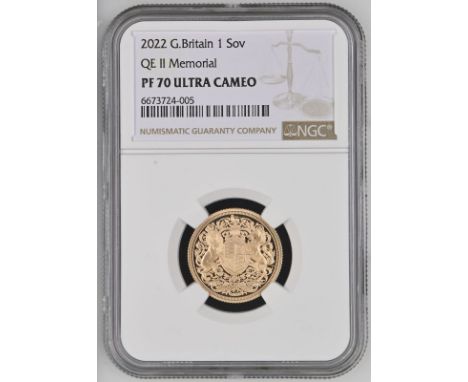 UNITED KINGDOM. Charles III, 2022-. Gold sovereign, 2022. Royal Mint. Proof. Issued as the first sovereign for King Charles I