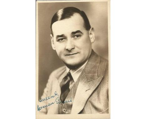 Norman Evans signed vintage 6 x 4 photo. Variety and radio performer Good condition. All items come with a Certificate of Aut