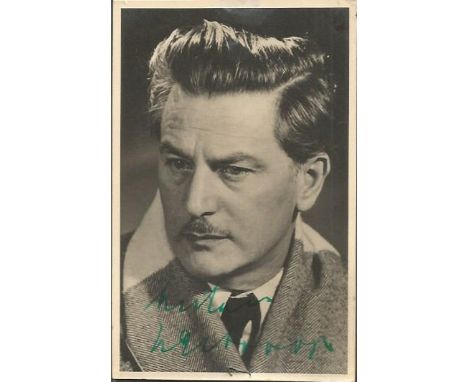Anton Walbrook signed vintage photo.  Austrian actor  Prince Albert in Victoria the Great (1937) and Walbrook also appeared i