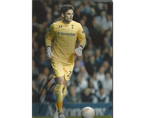 Hugo Lloris Signed Tottenham Hotspur 8X12 Photo Good condition. All items come with a Certificate of Authenticity and can be 