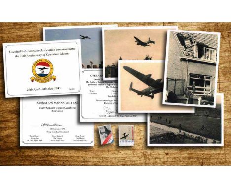 Operation Manna Souvenir Folder, produced by Lincoln's Lancaster Association.ÜThis charming little souvenir folder commemorat