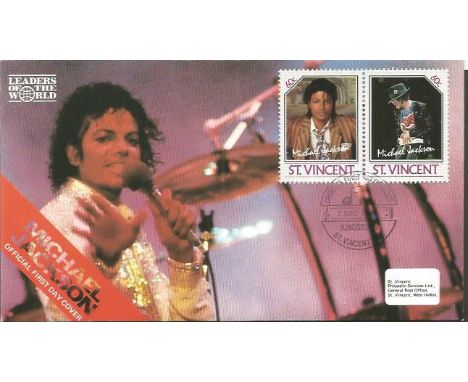 Michael Jackson first day cover collection. Four individual St Vincent first day covers dedicated to the King of Pop - the la