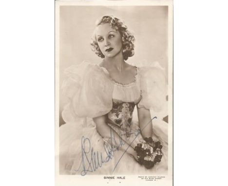 Binnie Hale signed vintage 6 x 4 photo.  English actress, singer and dancer Good condition. All items come with a Certificate