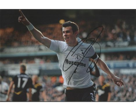 Gareth Bale Signed Tottenham 8X12 Photo Good condition. All items come with a Certificate of Authenticity and can be shipped 