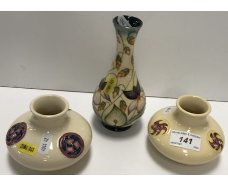 A Moorcroft "Sweet Thief" baluster shaped vase with narrow neck, impressed marks and various other marks to base, circa 2000,