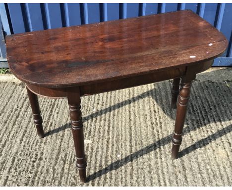 An Arts & Crafts oak occasional table in the Glasgow School manner, 43 cm wide x 43 cm deep x 76 cm high, a mahogany oval dre