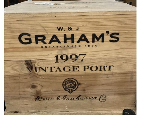 One case (12) W & J Graham's Vintage Port 1997 (owc) 