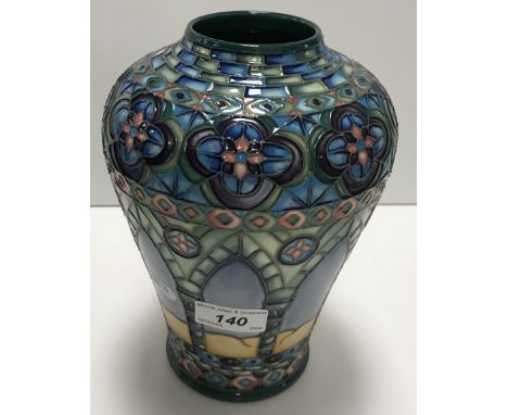 A Moorcroft "Meknes" pattern vase of baluster form, designed by Beverley Wilkes, impressed marks, dated "1999", signed and No