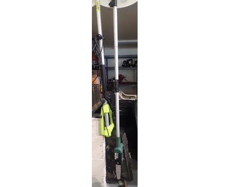 Coopers electric long reach chainsaw. Not available for in-house P&amp;P, contact Paul O'Hea at Mailboxes on 01925 659133 