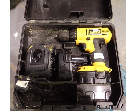 DeWalt 18v battery drill with two batteries and charger. Not available for in-house P&P, contact Paul O'Hea at Mailboxes on 0