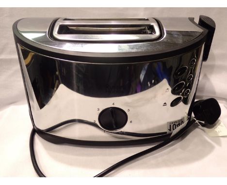 New Russell Hobbs silver two slice toaster. P&P Group 2 (£18+VAT for the first lot and £3+VAT for subsequent lots)Condition R
