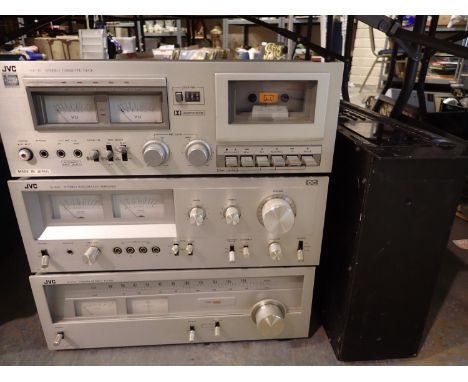 Stereo system comprising JVC KD10, JVC JAS22, JVC JT V22 and an Alesis eight track. Not available for in-house P&P, contact P