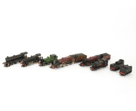 Hornby and Lima OO Gauge Locomotives and Tenders, LMS crimson 5541 'Duke of Sutherland' and 'Crab' 2-6-0 no 13000, NE black B