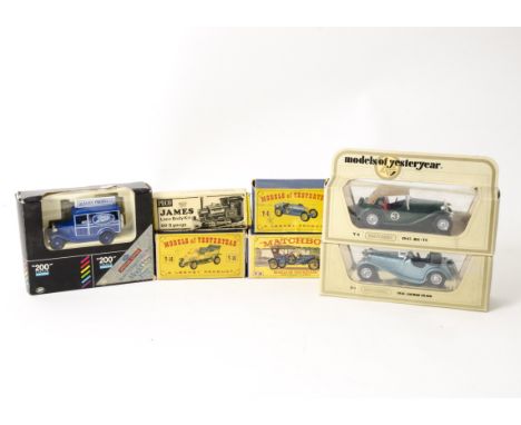 Matchbox Models of Yesteryear and Other Models, boxed examples including Y-1,2,5,6 12,13,14,16, and later models (8), togethe