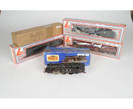 Hornby Dublo 00 Gauge 2-Rail Locomotives, EDL18 Standard 2-6-4T renumbered LMS 800, in original box, GWR (replacing BR on ten